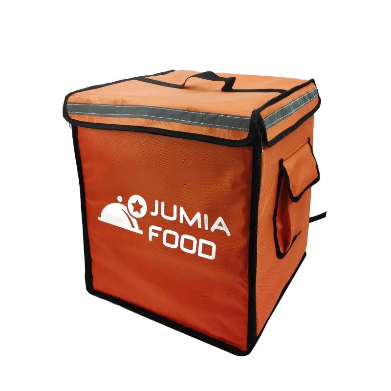 

Foldable Insulated Food Delivery Cooler Bag, Orange