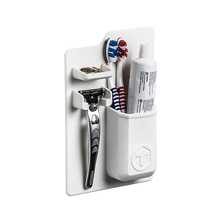 
High Quality Reusable Silicone Waterproof Toothbrush Holder Silicone Razor Holder For Bathroom 