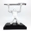 Brand Designer Manufacturer Resin Stationery White Kneeling Man Pen Holder For Present
