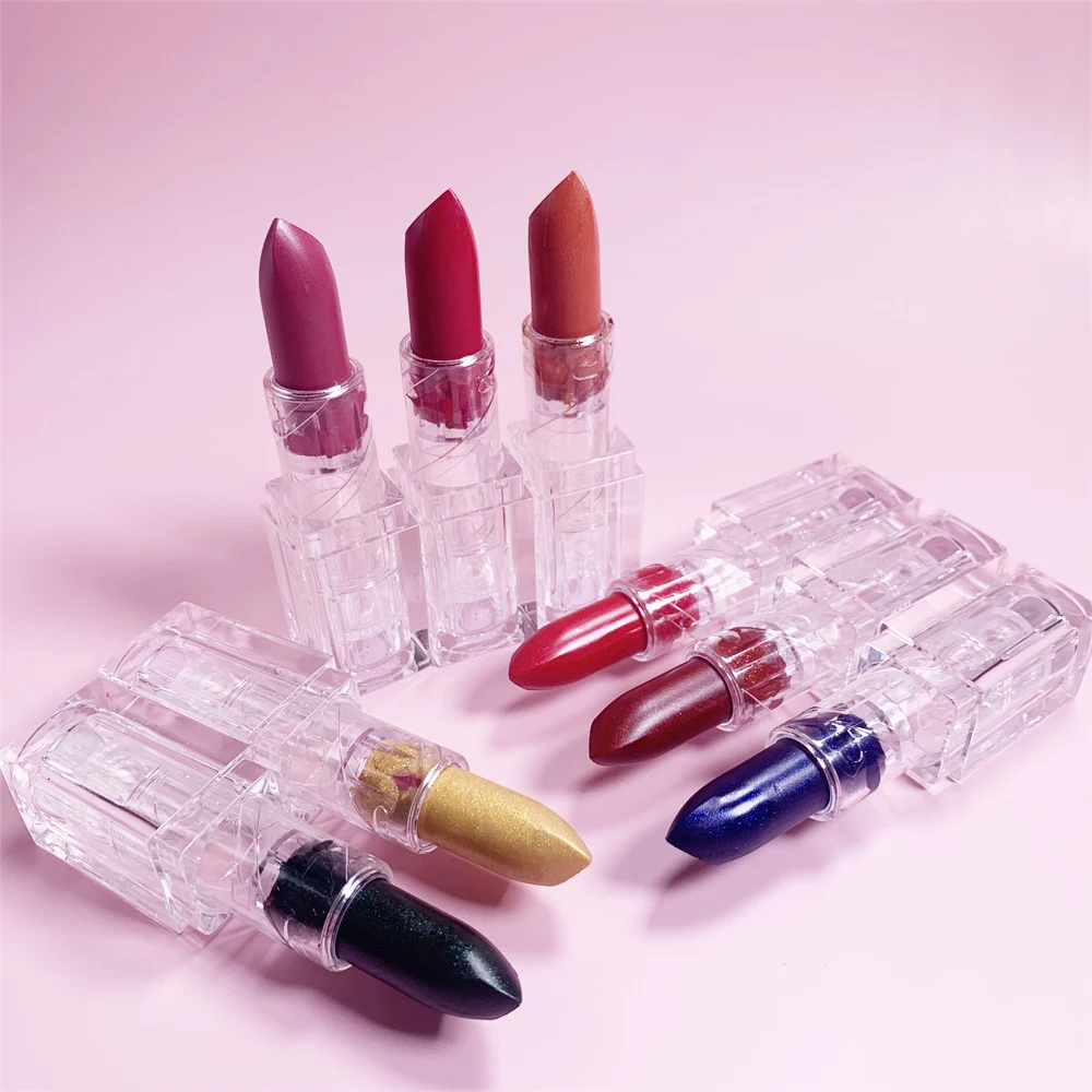 

Lipstick Venders Maker Manufacturing Private Label Nude Mat Unique Pigments Permanent DIY Girls Charms Pearl Matt Lipstick