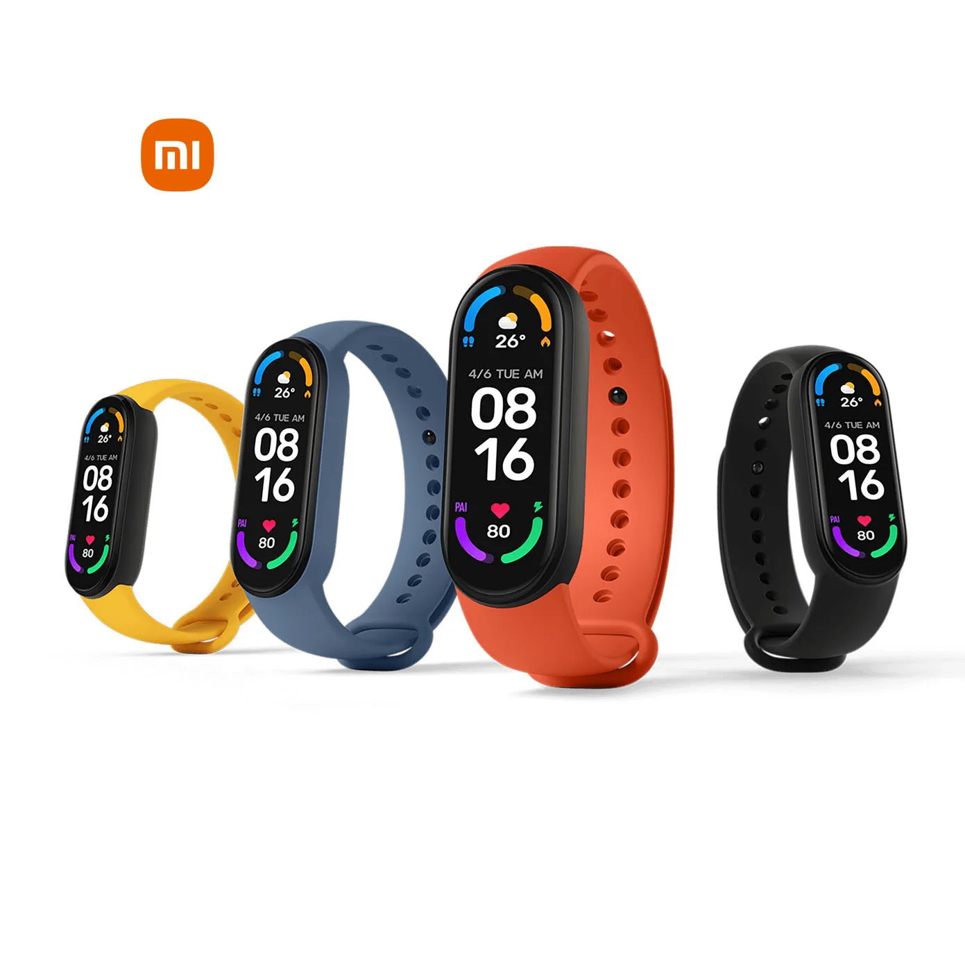 

New Mi Band 6 Smart Bracelet 1.56'' Full AMOLED Screen Heart Rate Traker Xiaomi Mi Band 6