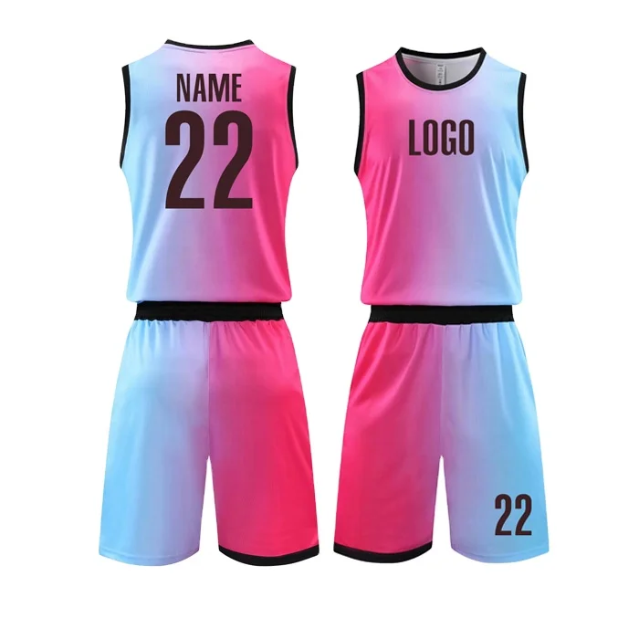 

Sublimation T-shirt custom logo Miami men's basketball uniform, Picture show