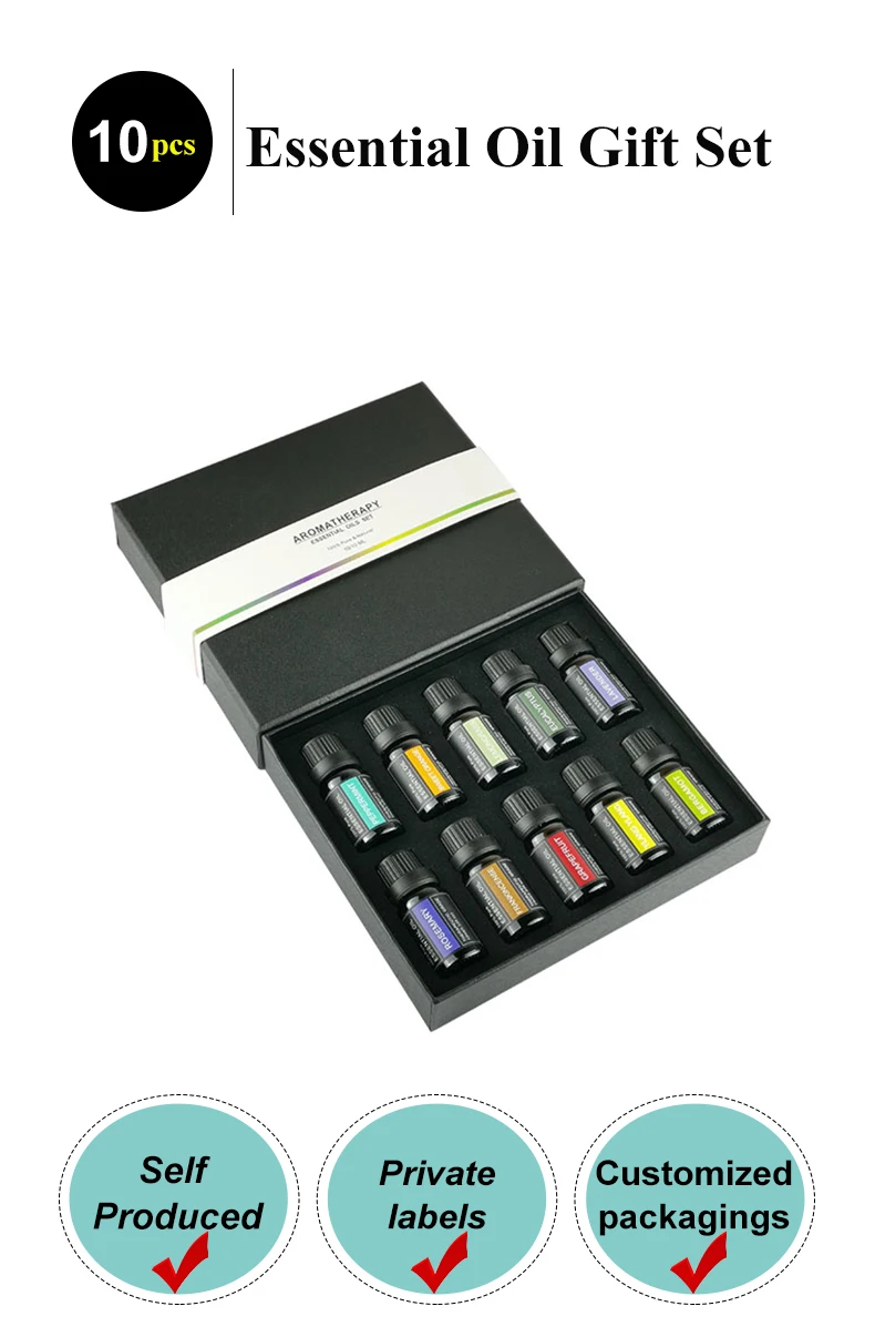 Wholesale Pack 12 Pure Aromatherapy Essential Oil Gift Set Private