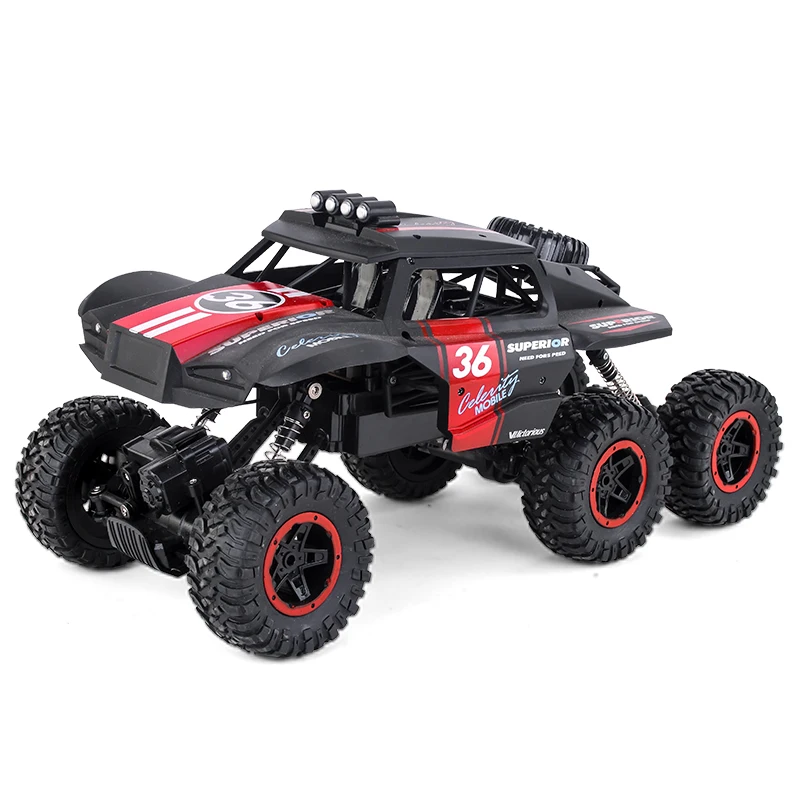 

NEW JJRC Car Q101 1/10 RC Truck 6WD 2.4Ghz Remote Control Crawler With Light Off Road Vehicles High Speed Truck Kids Toys, Green blue options