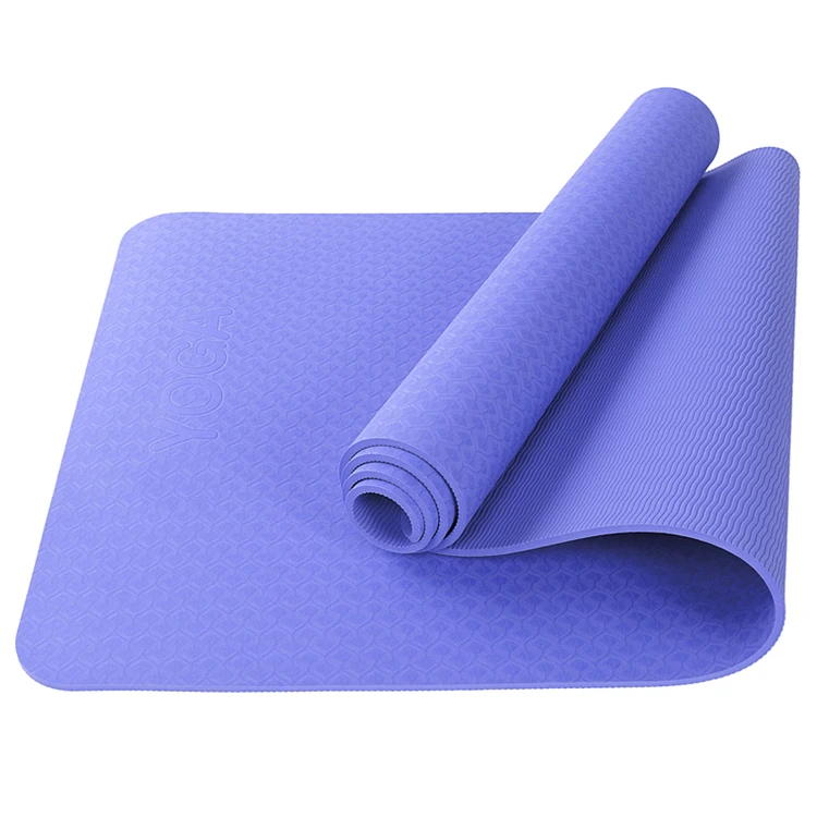 

Oyoga China factory supply wholesale material high quality manufacturer tpe yoga mat, Blue/purple/black/green/pink/violet