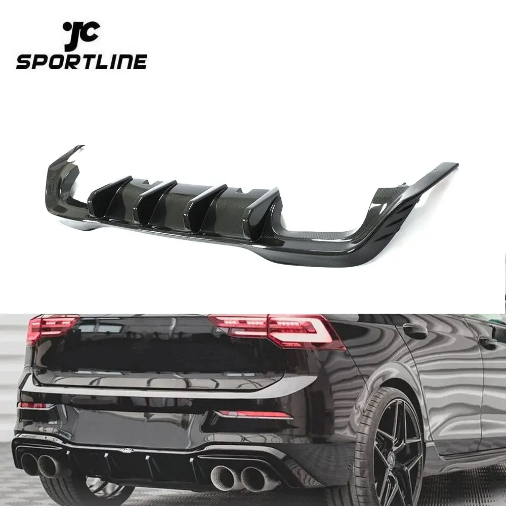 

MK8 Carbon Fiber Auto Rear Diffuser Lip for Volkswagen Golf MK8 2021-2022