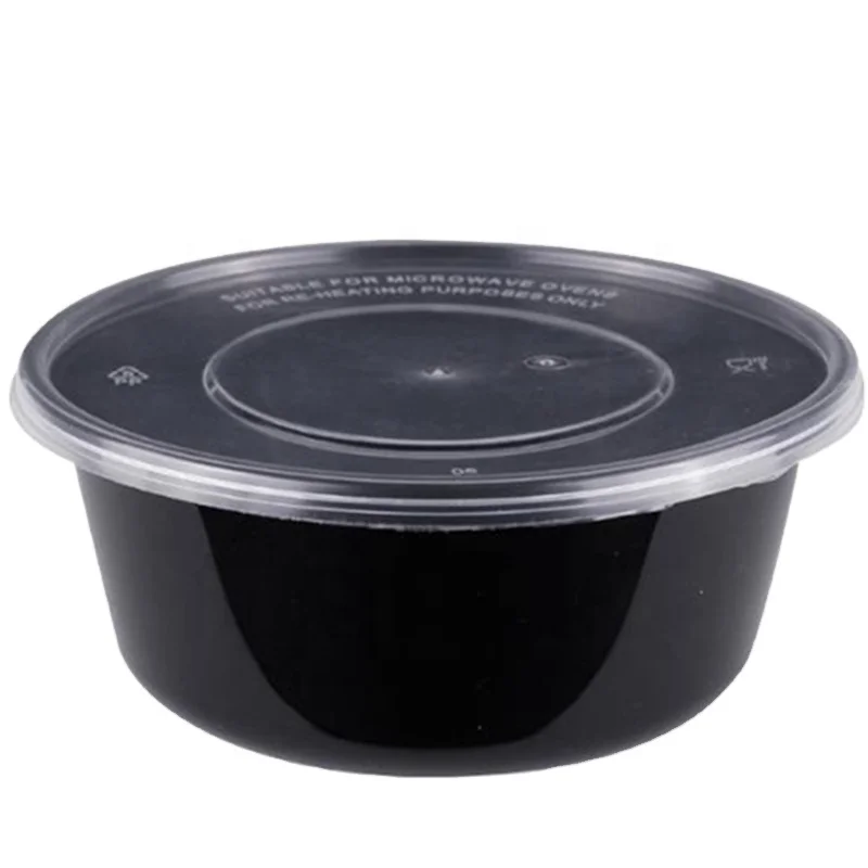 

750ML Lunch Food Box Round Plastic Takeaway Food Container