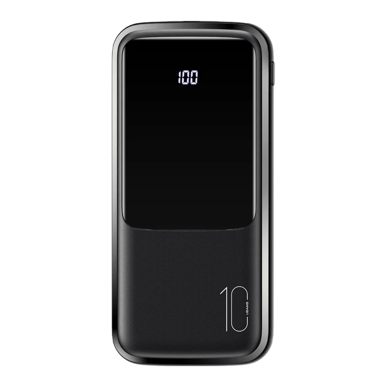 

USAMS Online Best seller CD163 PB58 Power Display powerbank led rechargeable battery Dual USB Power Bank 10000mAh