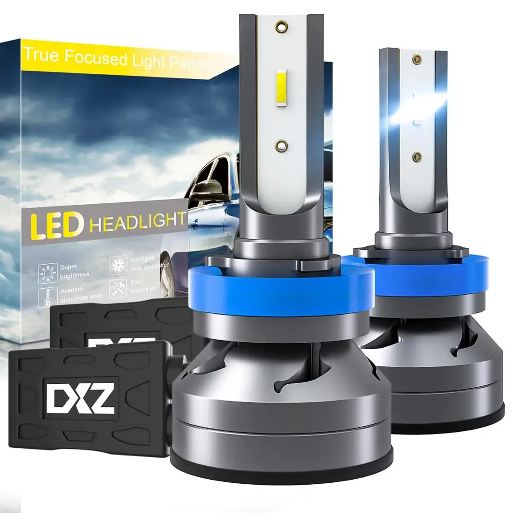 DXZ 2pcs H8 / H9 / H11 60W 12000LM 6000K LED Car Headlight Kit Automobile Fog Lamp Hi or Lo Light Bulbs