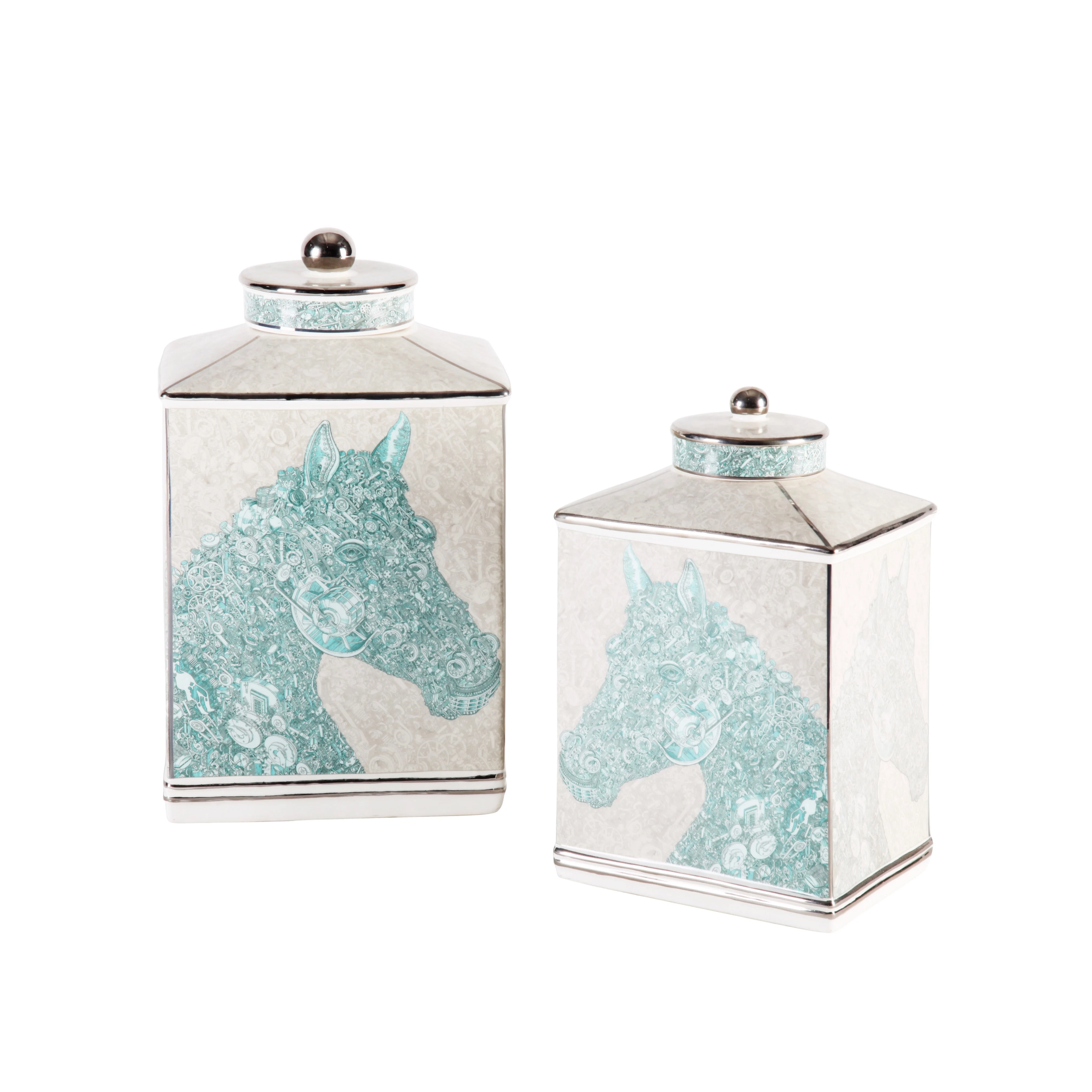 

European Porcelain Horse Decoration Vase Luxury Home Accessories