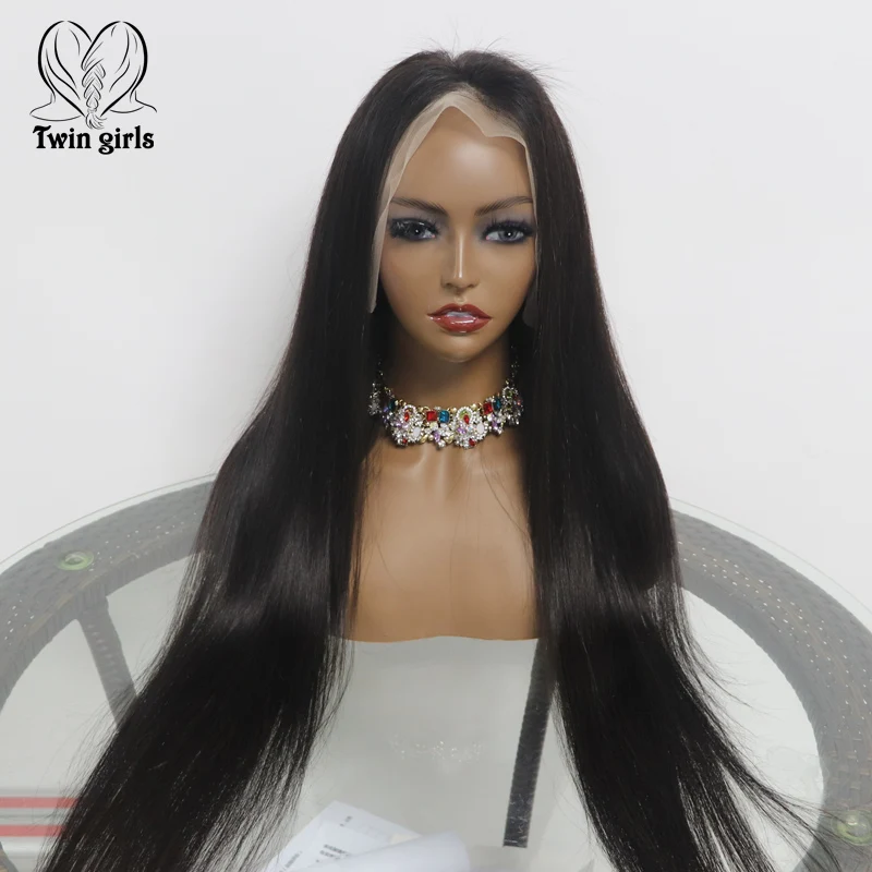 

Hot sale hd lace wig thin transparent frontal wigs silky straight soft and smooth 100% virgin black human hair wig, Natural color lace wig