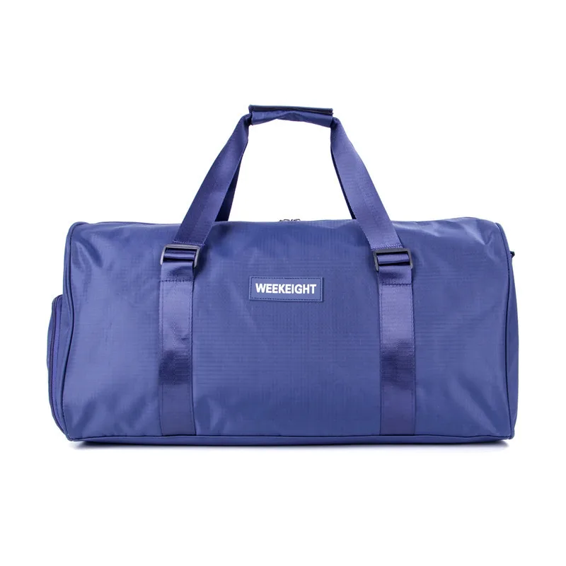 

Popular Follow Sell Women's Travel Bags Girls Gym Sport Hand Blue Sports Waterproof gym bags with shoe compartment duffle