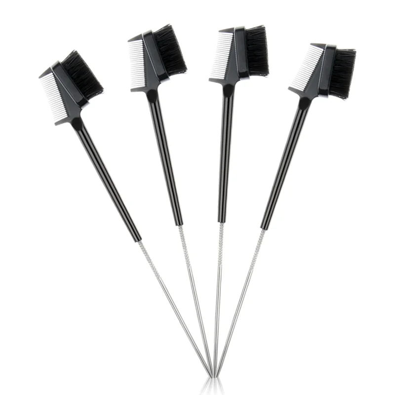 

Metal handle colorful edge control brush for hair, Customized color