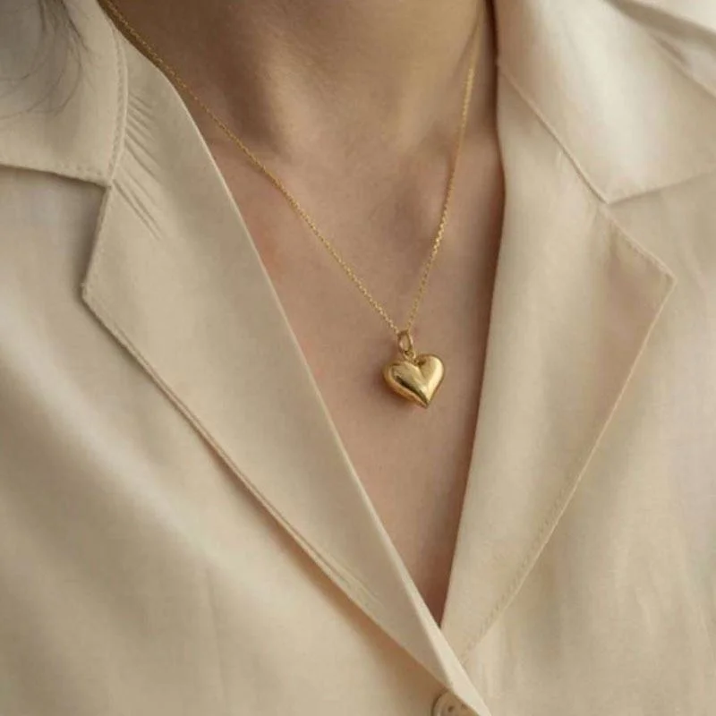 

Costume Jewelry High End Stainless Steel Heart Pendant Necklace Stainless Steel Jewelry