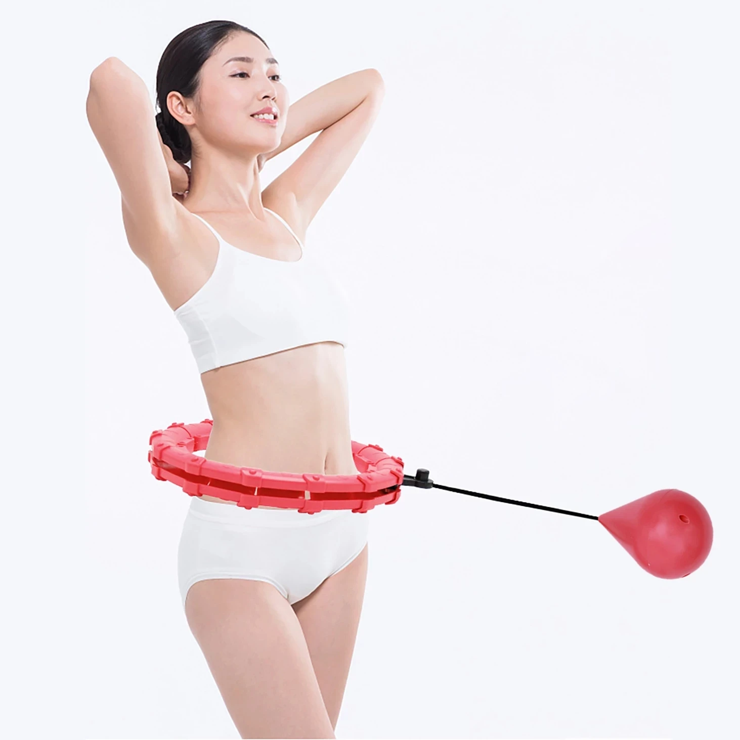 

Hoola Fitness Smart Sport Hoop Adjustable Thin Waist Exercise Gym Circle Ring Fitness Hoops Equipment Home Waist Training