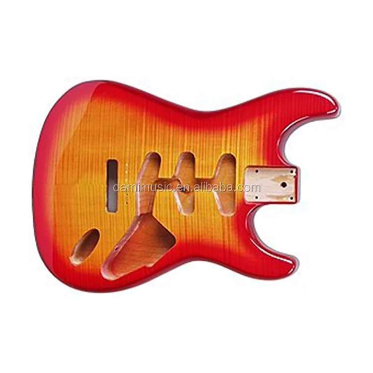 Basswood With Quilted Maple Top Tl Electric Guitar Body Barrel