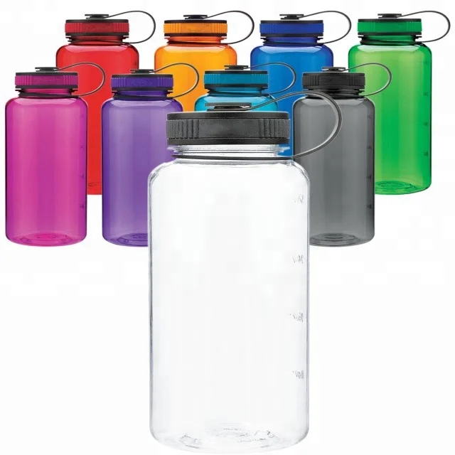 

Amazon Hot Selling water tritan bottle with wide mouth lid 1000ml water bottle with Optional Colors