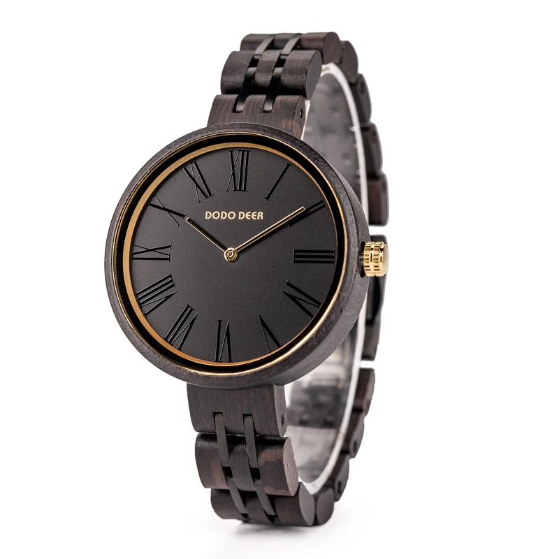 

2021 DODO DEER New design Oem Ladies Watch Minimalist style Wooden Watches for women