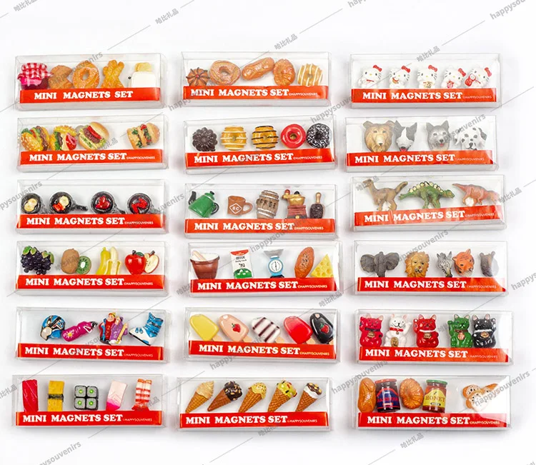 

Variety MINI mini fridge magnet food animal fruit magnet for leave message