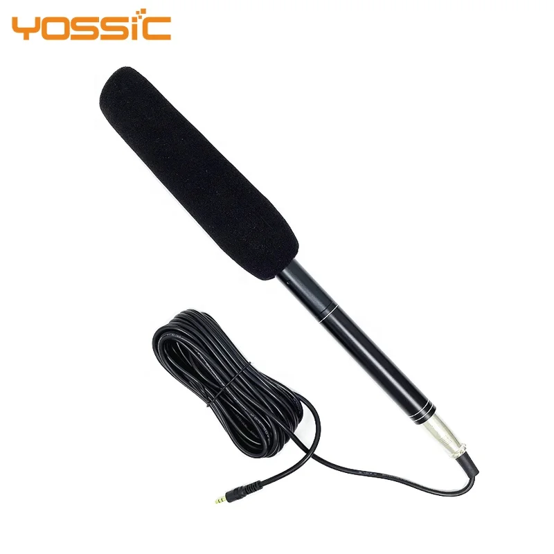 

New arrivals in 2020! Condenser microphone interview shotgun microphone for recording camera, Black