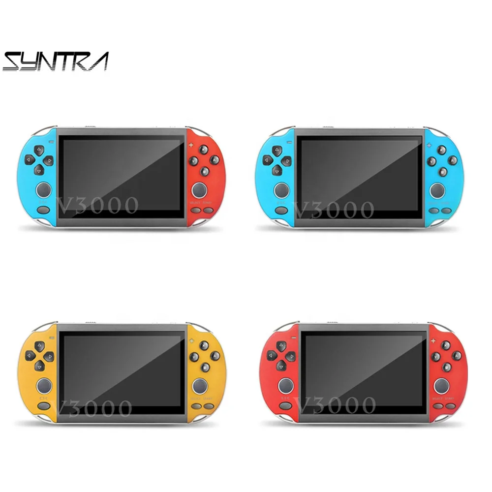 

2020 Hot Sale Mini Game Console V3000 4.3 Inch 64 Bit System Game Console mp3/mp4/mp5 For Emulator Handheld Player