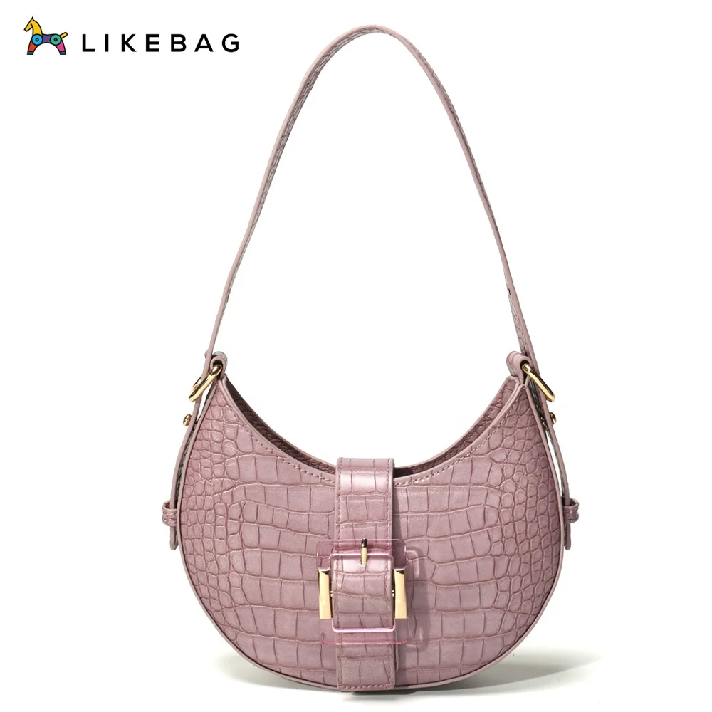 

LIKEBAG Fashion French Underarm Shoulder Bag Ladies Luxury PU Leather Texture Western Single Shoulder Messenger Bag