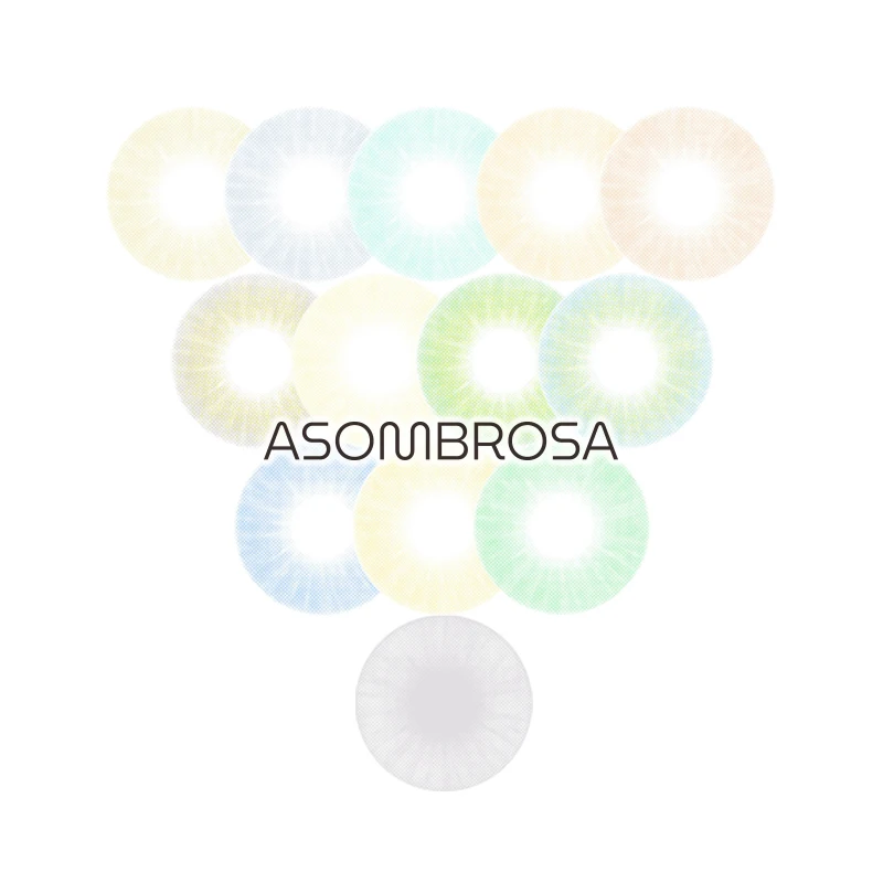 

ASOMBROSA Beauty $1 Color Contacts Cheap Colored Contact Eye Lenses Sweety Sterling Gray 3 Tone Color Contact Lens