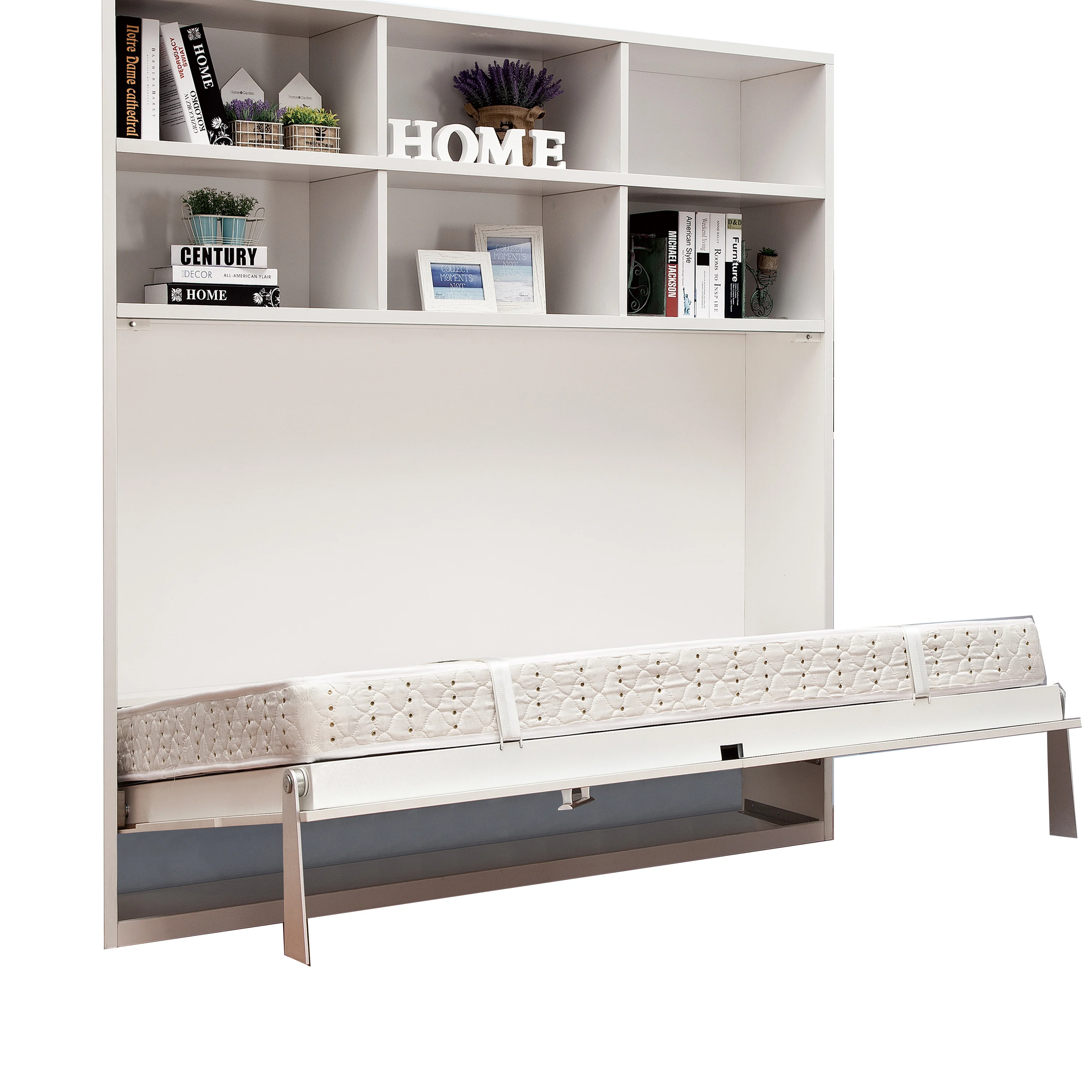 Yatay Yerden Tasarruf Akıllı Mobilya Yatak Odası Takımları Katlanır