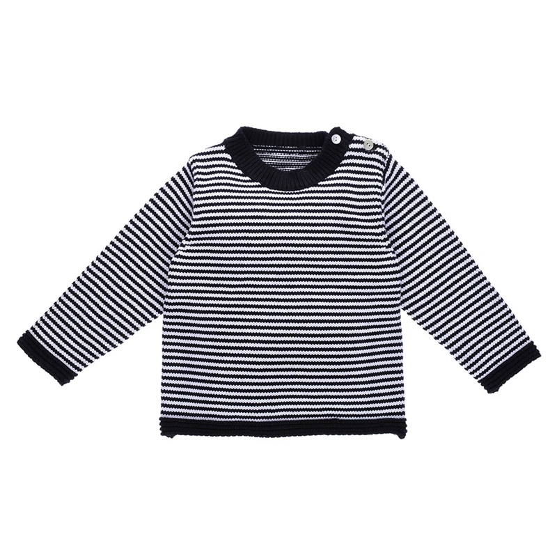 

Stock Wholesale Autumn Winter Stripes Baby Boy Pullover Knitwear Sweater