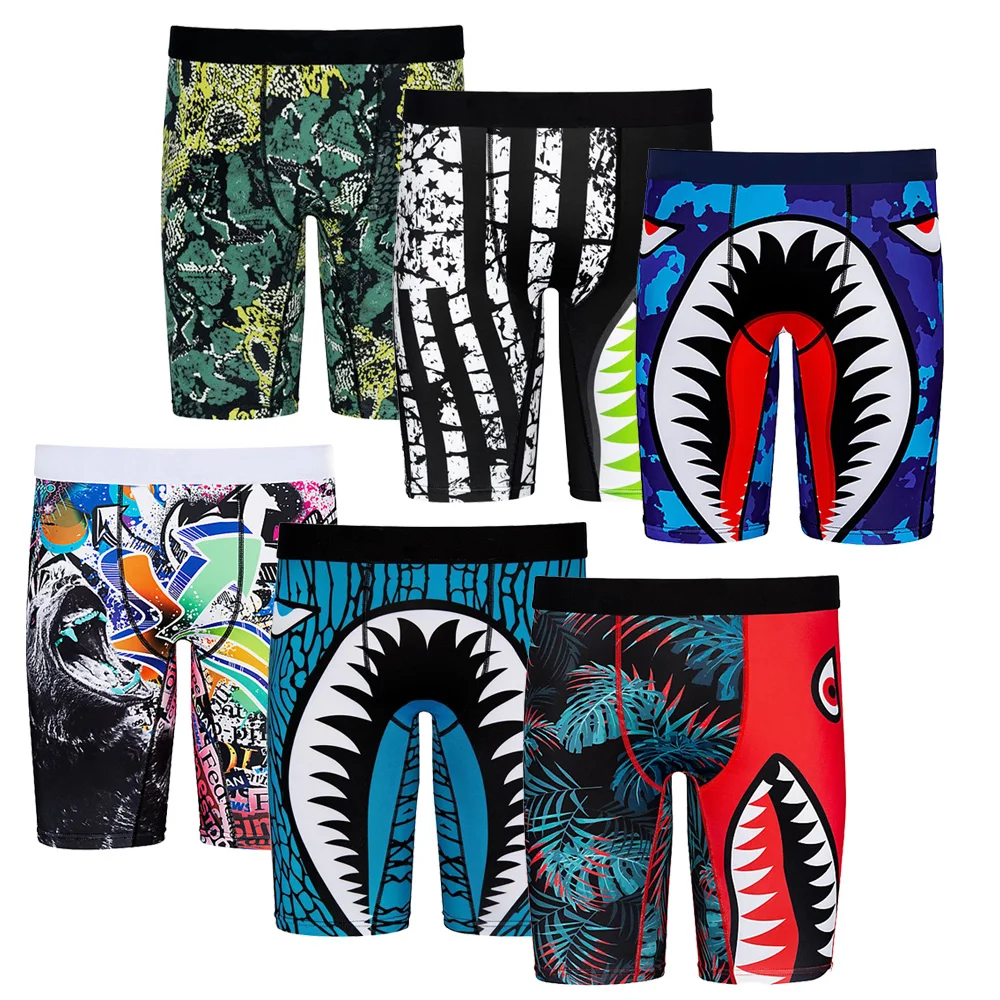 

Wholesale New Style Breathable Workout Men Underwear Customized Design Mens Boxer Fashion Striped Boxer Briefs