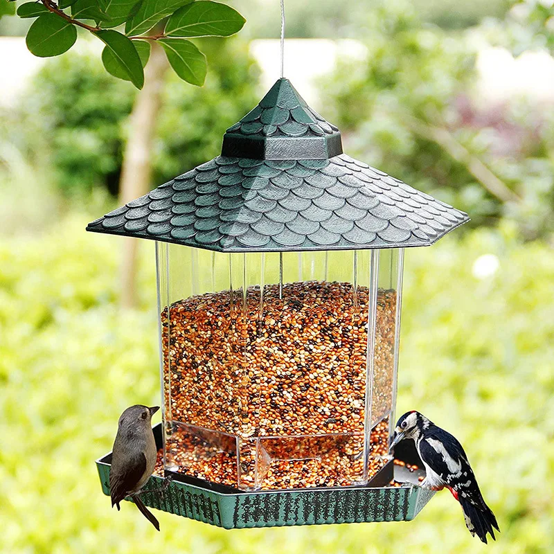 

Outdoor Garden Humming Hanging Wild Bird Feeder Large capacity