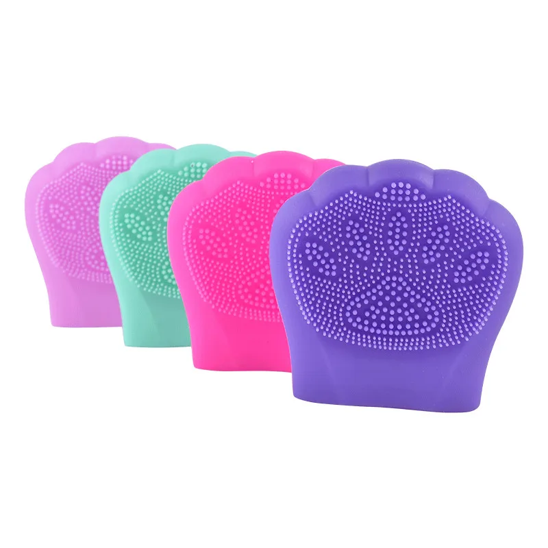 

Face Cleaning Brush Facial Exfoliator Massage Machine New Handheld Mat Scrubber Silicone Soft Facial Face Wash Brush