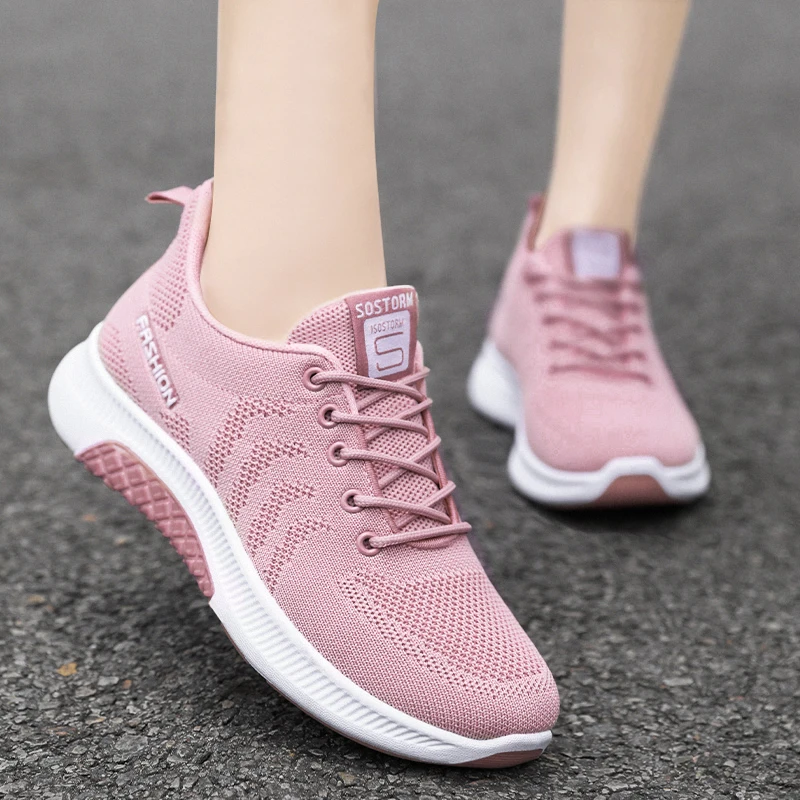 

G-B501 Cheap Knit Slip On Breathable White Flat Sneakers Women Female Shoes 2021 Casual Shoes, Customerized