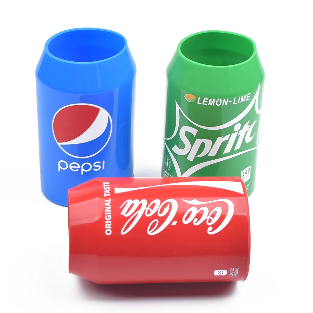 

Hide Beer Can Sleeve Covers Silicone Can Shape Cooler Sleeve Cover Hide A Beer,Perfect For Outdoors Events, Party, Red,blue,green