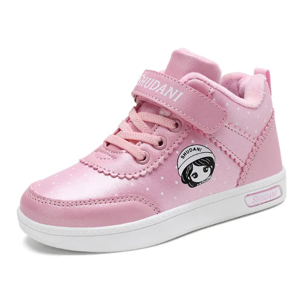 

SUNTOP footwear sapatos Winter 2019 high quality cute children high top casual shoes wholesale cheap warm casual shoes, Customized