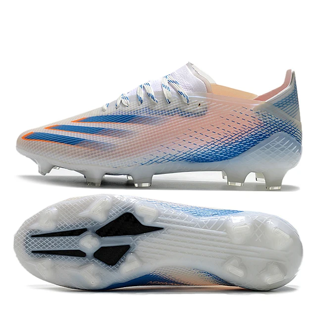

Comfortable mesh breathable low top football match training shoes, White