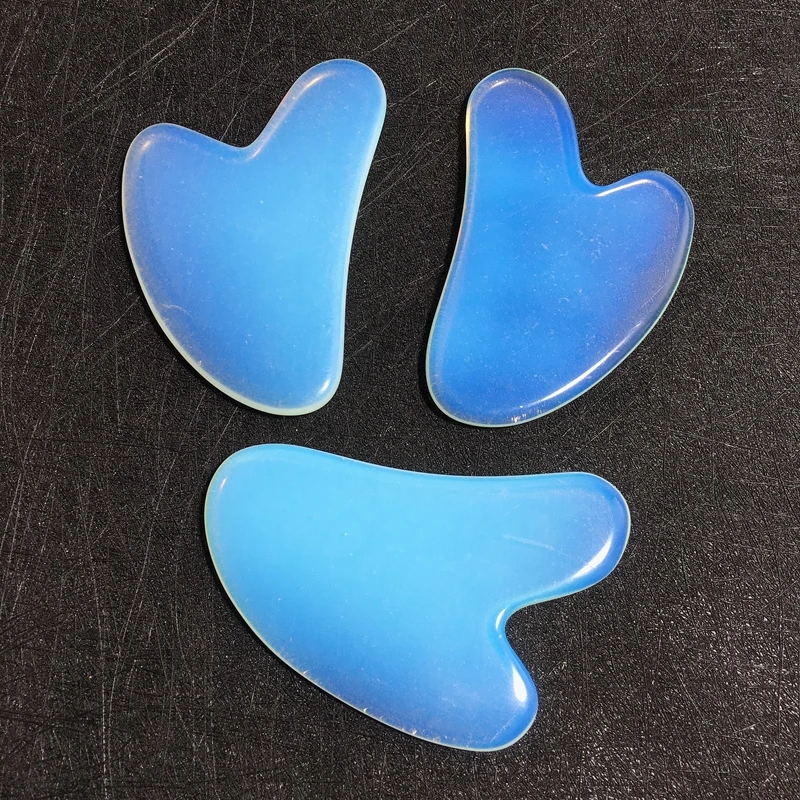 

OEM ODM heart custom opalite gua sha board face message tool