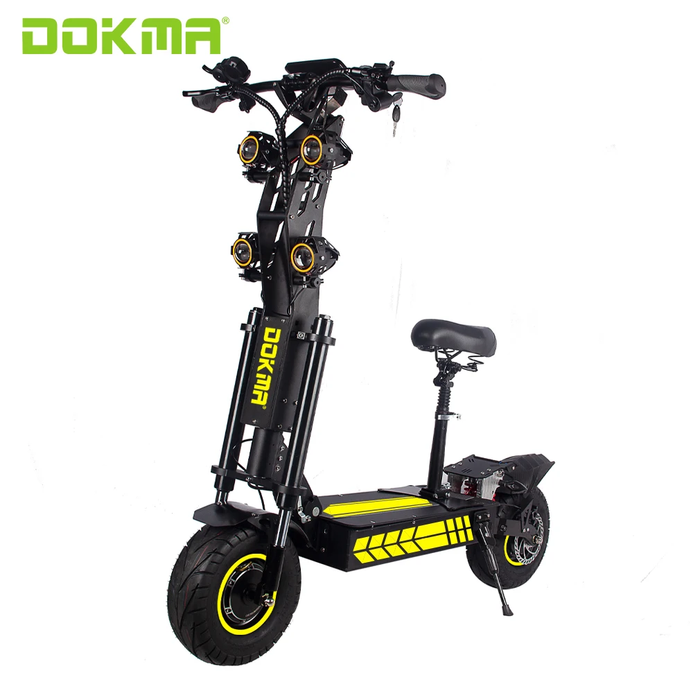 

Dokma electric scooter foldable 5600W hot sale electric scooter with lithium battery dual motor