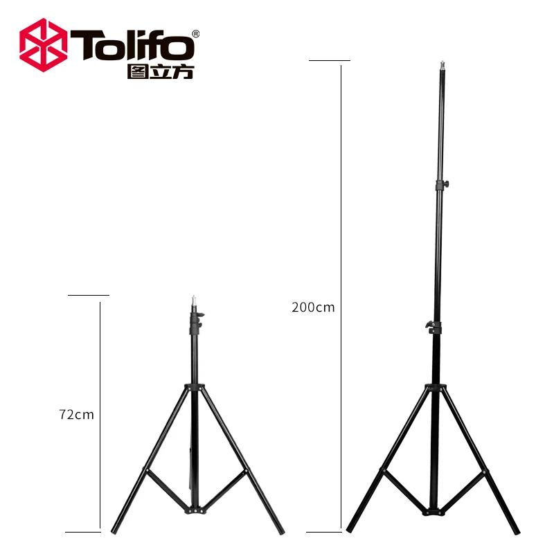 

Tolifo Tough Strong 200cm Light Stand Tripod Accessories Equipment for Studio Photography