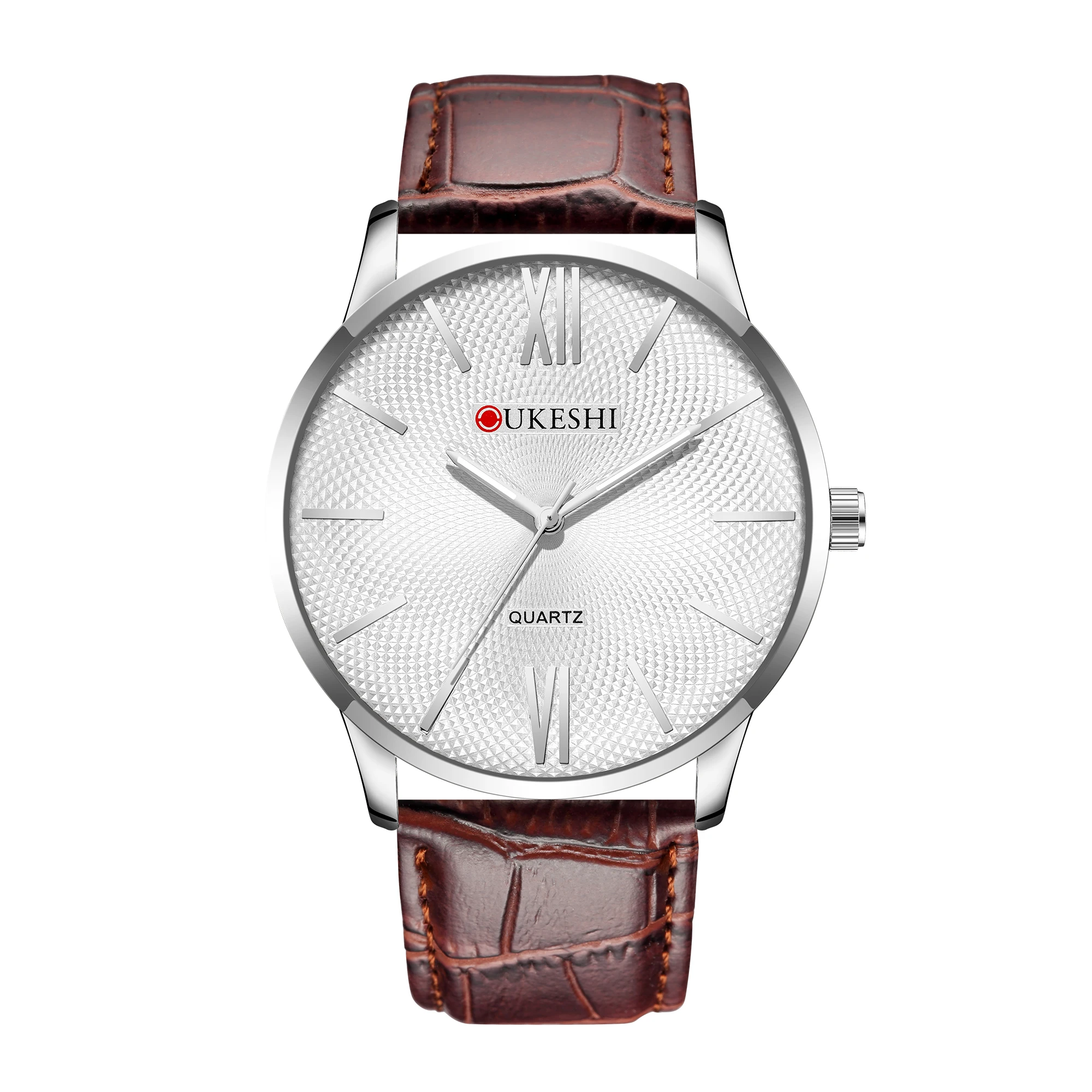 

UKESHI brand holiday gift casual watch men's business casual belt Roman numeral watch