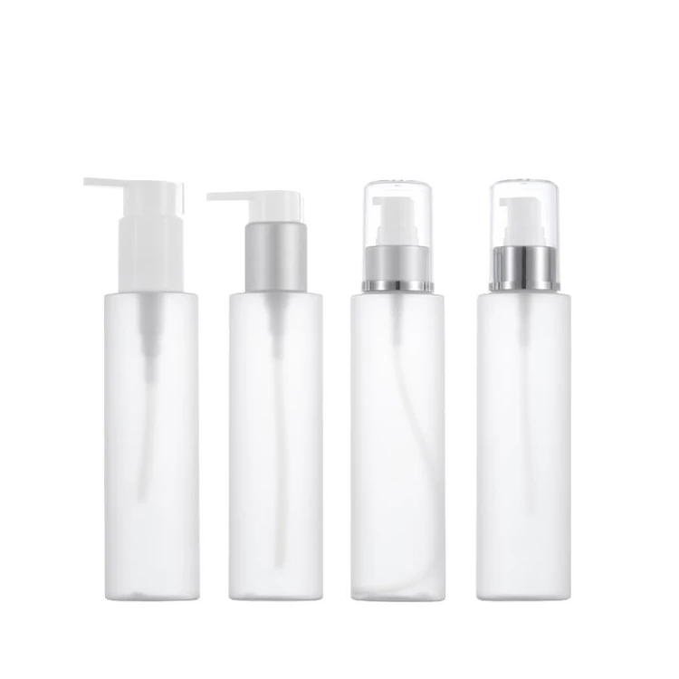 

100/150/200ml plastic bottles with pump lotion toner pump bottles hair care oil pump bottle