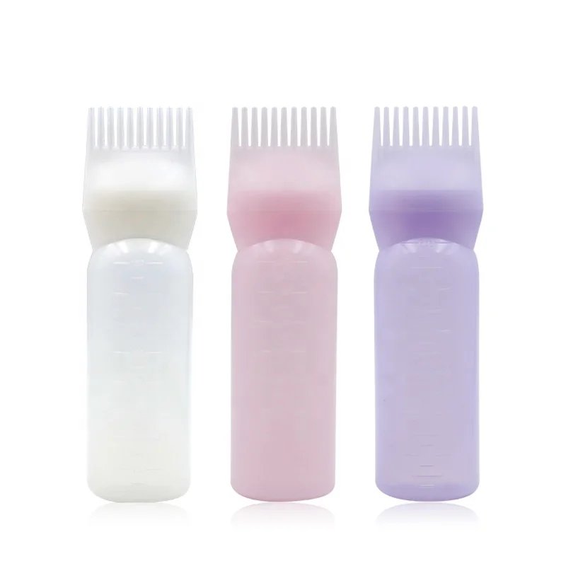 

Wholesale Plastic Coloring Hair Oil Dispensing Dye Comb Applicator Bottle for Salon Barber