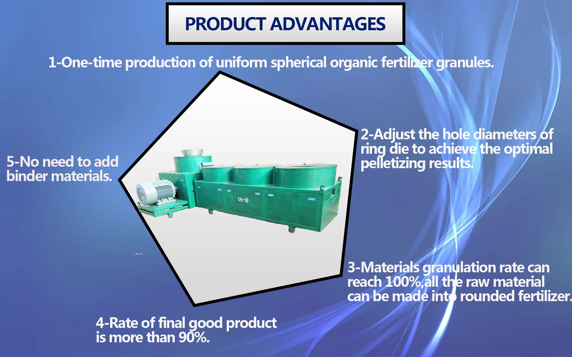  Organic fertilizer granulation machine