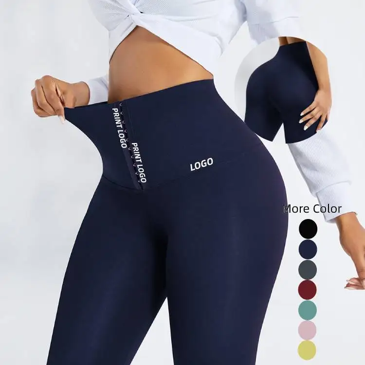 

Custom Logo Service Abdominal Tummy Control Full Leggings High Waist Yoga Pants Set