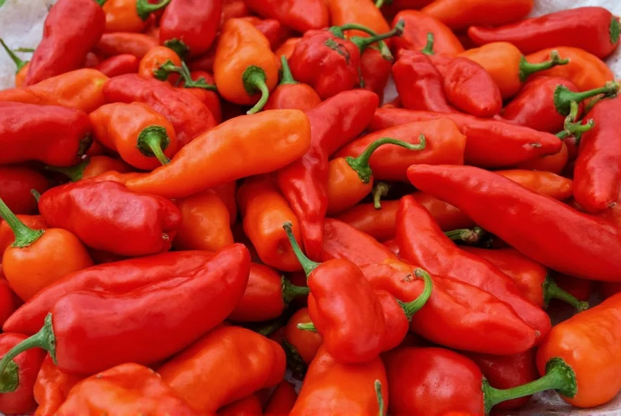 Ghost peppers growing on plant in Northeast India