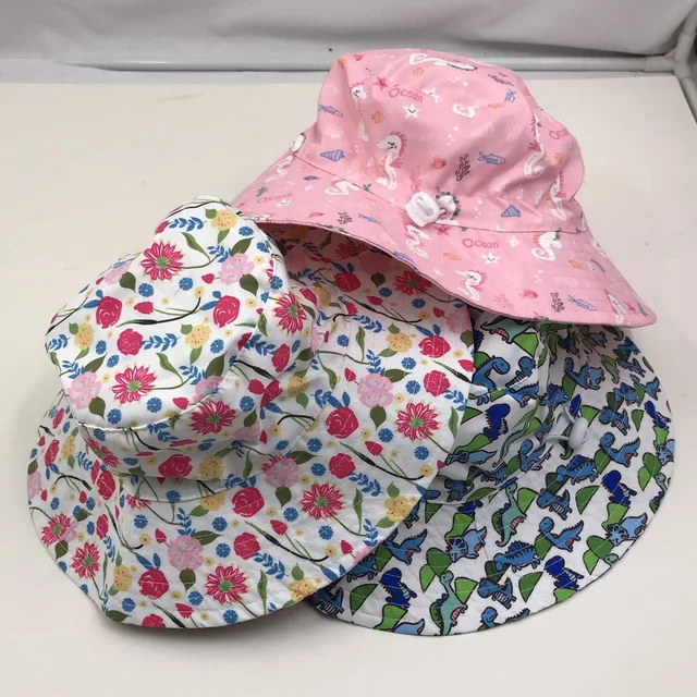 

Ready To Ship Breathable Baby Bucket Hat Children Bucket Hat With Cord