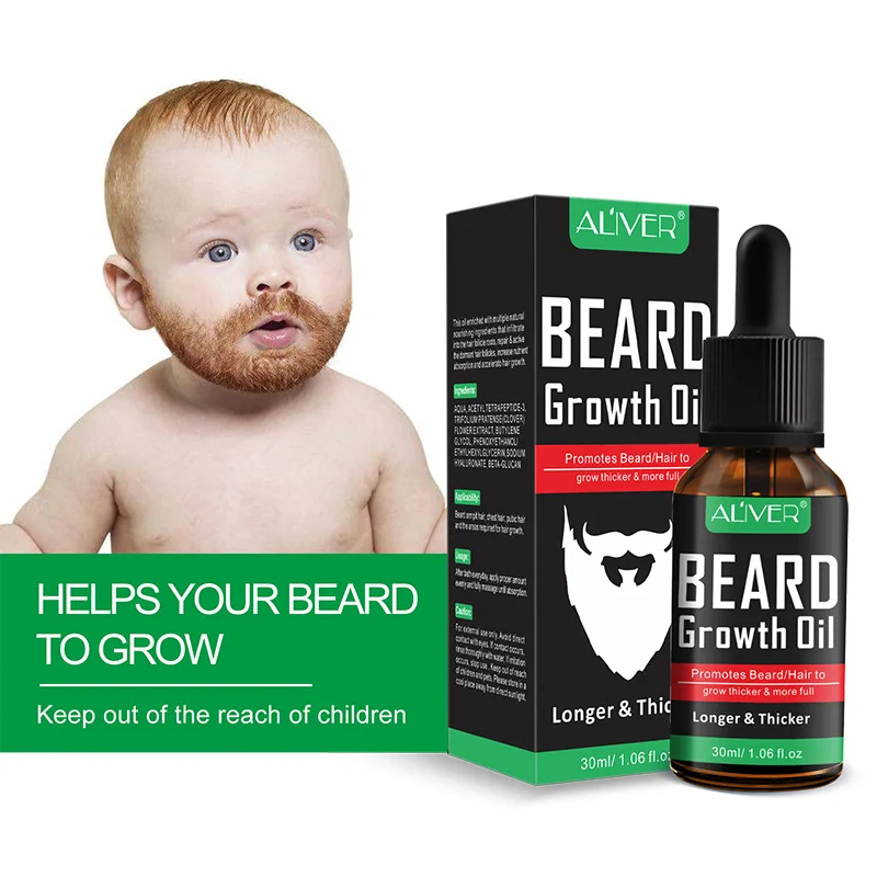 

OEM/ODM Private Label 100% Natural Organic Growth Beard Serum Pure Essential Hair Growth Men Beard Balm Hair Growth Serum