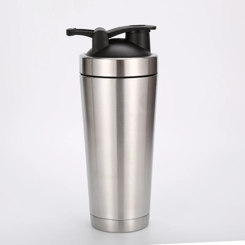 

Mikenda Food grade OEM 750ml double wall 304 stainless steel protein shaker bottles