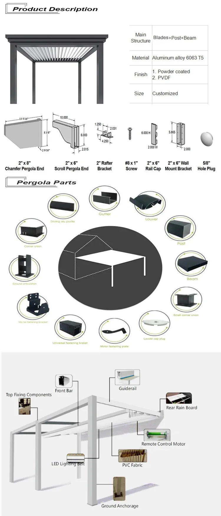 adjustable louvered pergola kits on Outdoor Garden Pergola En Aluminium Pergola Carport Wind Snow Resistant Aluminum Electric Pergola With Adjustable Roof Louvers Buy Pergola Carport Pergola En Aluminium Pergola Product On Alibaba Com