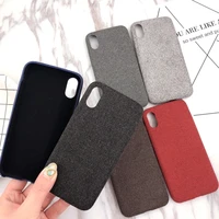 

Cloth Texture Case For iPhone 7 X XS Max Ultra Thin, for iphone x case cloth